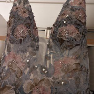 Tulle Floral Embroidered Prom Ballgown